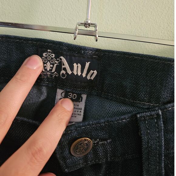 Anlo Blue Pacific Wash Wide Leg Jeans Size 30 TALL DISCONTINUED Hippie Boho - Picture 7 of 14